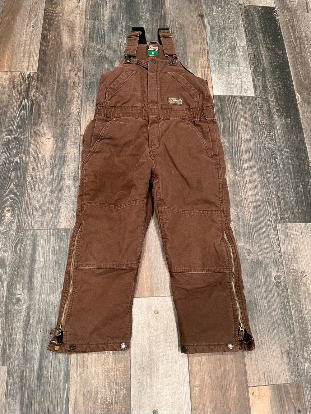 Schmidt Workwear Youth Heavy Duty Overalls Pockets Zip Lined Small Regular (6-8)